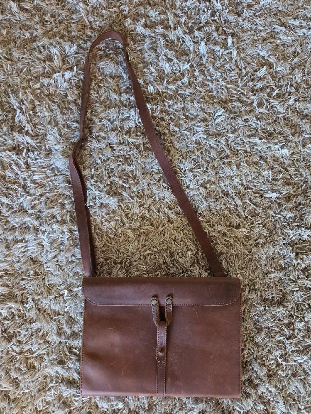 Baseballism |Women's Brown Glove Leather Crossbody Bag